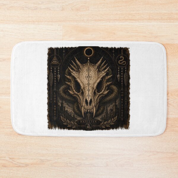 Item preview, Basilisk Skull Celestial Night designed and sold by PatternFly.