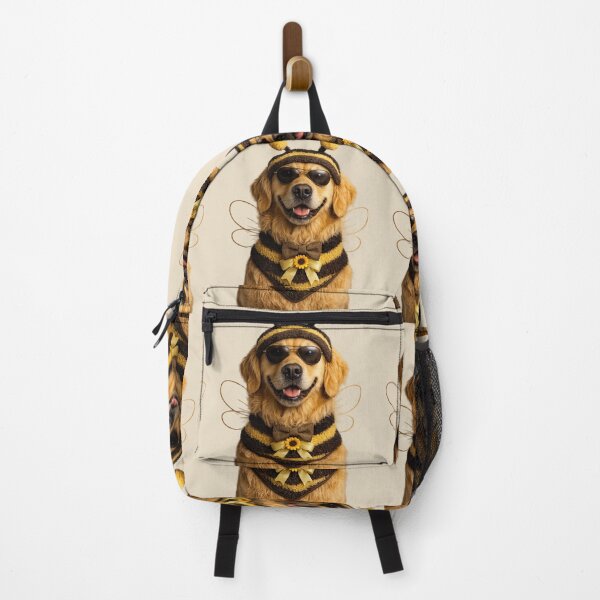 Item preview, Cute Bee Costume Golden Retriever Portrait Design designed and sold by BagFactoryUK.