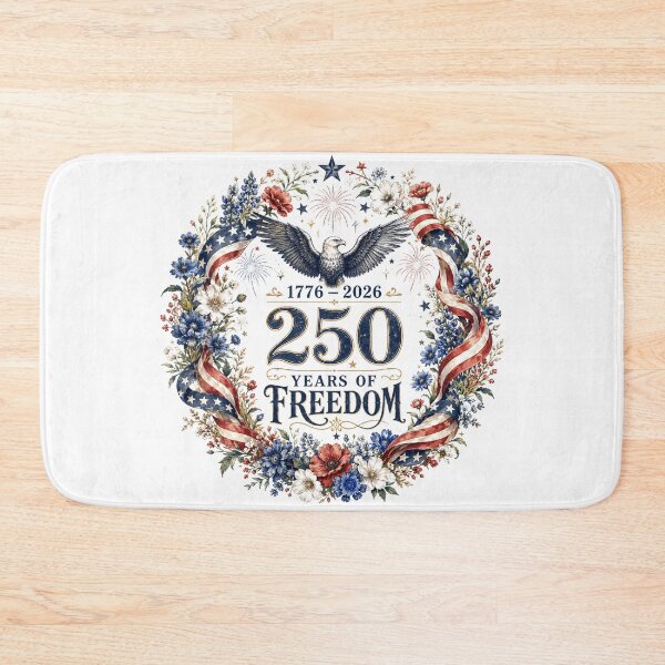 Item preview, Elegant America 250 Years of Freedom Vintage Patriotic Floral Wreath designed and sold by ImagineNInk.