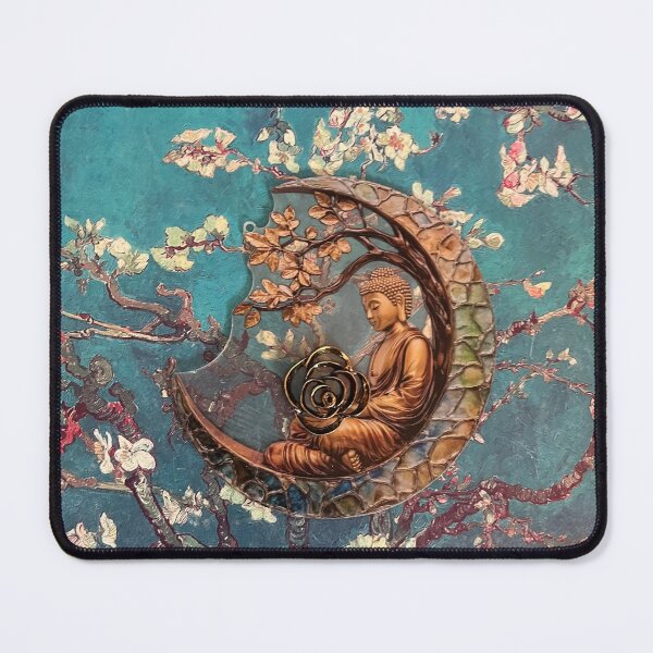 Item preview, Buddha with rose in a tree designed and sold by ArtbyDeeDeeO.