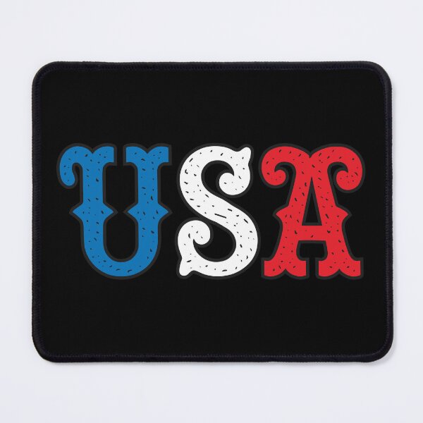 Item preview, USA flag color label t-shirt design, blue, red and white 127sm designed and sold by 127sm.