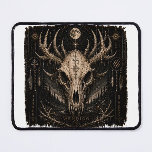 Item preview, Wendigo Skull Celestial Night designed and sold by PatternFly.