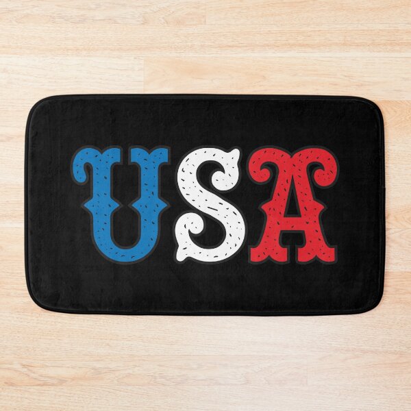 Item preview, USA flag color label t-shirt design, blue, red and white 127sm designed and sold by 127sm.