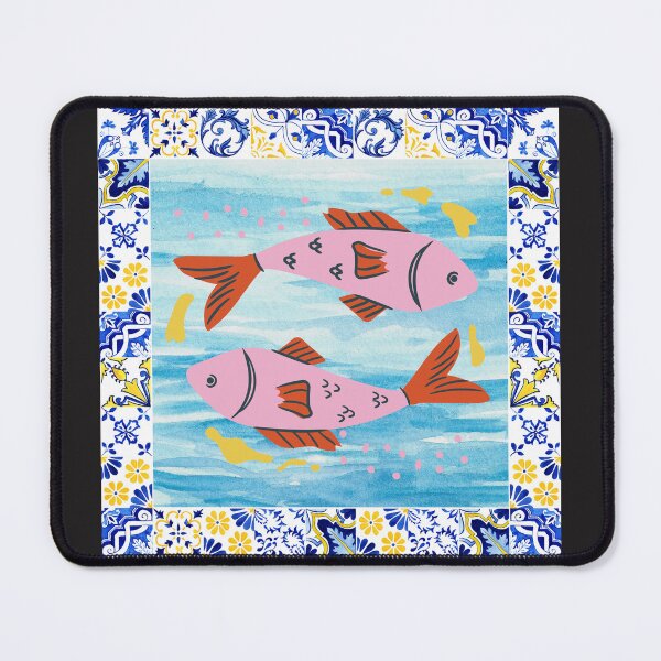 Item preview, Portuguese Sardines & Ceramic Tile Pattern – Coastal Fish Illustration designed and sold by NightSpell.