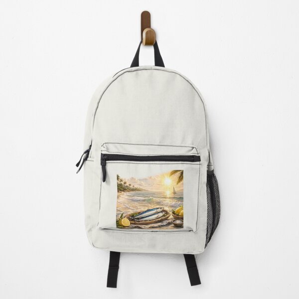 Item preview, Classic Sardines Beach Style Vintage Ocean Art designed and sold by annenambiro.