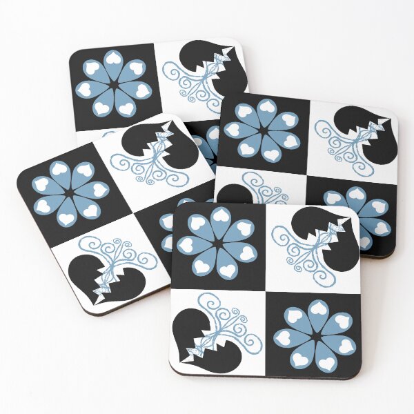 Item preview, Broken Hearts and Love Tears Flowers on Checkers designed and sold by Digitalmyth's Designs.