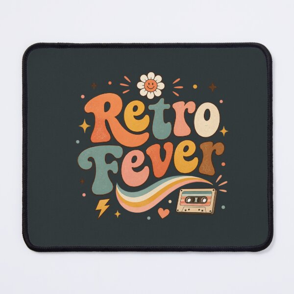 Item preview, Retro Fever Cute Groovy Typography | Vintage 70s Aesthetic Retro Quote Sticker designed and sold by Sanika arts .