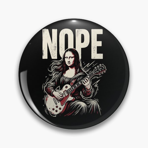Item preview, NOPE Mona Lisa Playing Guitar designed and sold by DesignedByMarty.