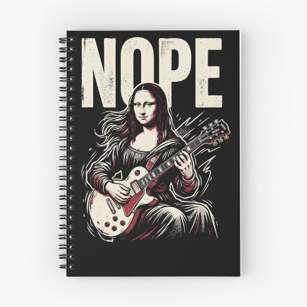 Item preview, NOPE Mona Lisa Playing Guitar designed and sold by DesignedByMarty.