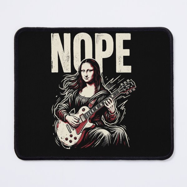 Item preview, NOPE Mona Lisa Playing Guitar designed and sold by DesignedByMarty.