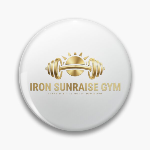 Item preview, Iron Sunraise Gym Golden Logo designed and sold by JeevanStickers.