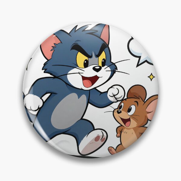 Item preview, Cute Funny Cat & Mouse Cartoon | Kawaii Animal Sticker | Playful Cartoon Graphic Tee | Cat Lover Gift designed and sold by Flownow.
