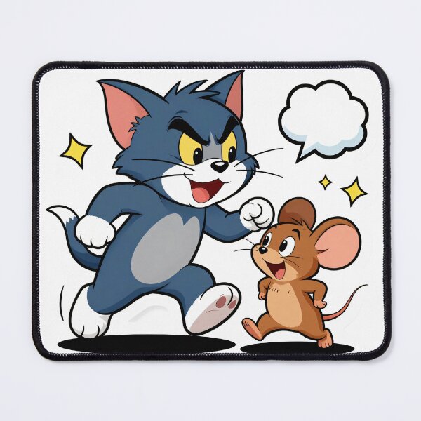Item preview, Cute Funny Cat & Mouse Cartoon | Kawaii Animal Sticker | Playful Cartoon Graphic Tee | Cat Lover Gift designed and sold by Flownow.