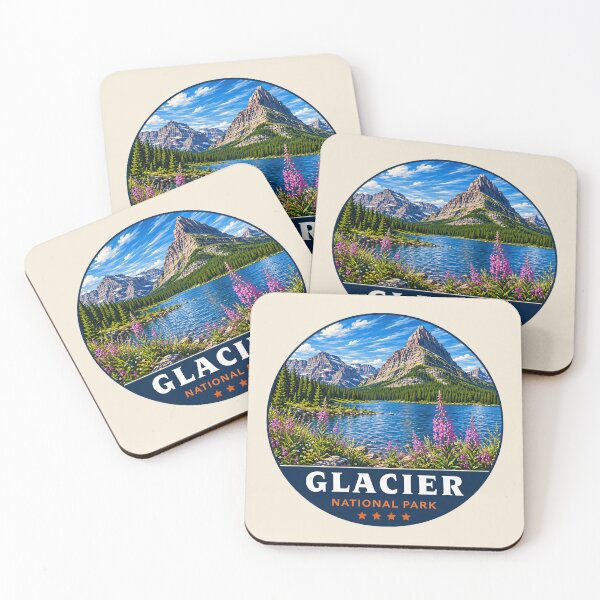 Item preview, Glacier National Park Sticker designed and sold by Gideon Emmerich.