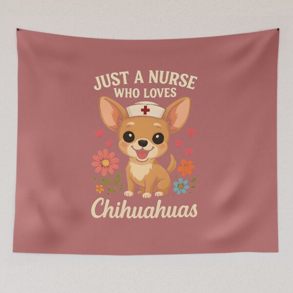 Item preview, Just a nurse who loves Chihuachuas designed and sold by Pixel-Lair.
