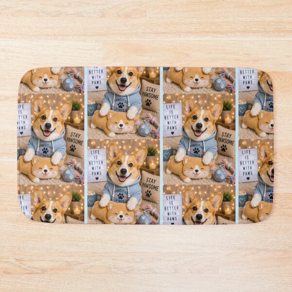 Item preview, Cute Cozy Corgi Hoodie Portrait Design designed and sold by BagFactoryUK.