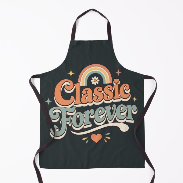 Item preview, Classic Forever Retro Aesthetic Cute Vintage Typography Rainbow Graphic Sticker designed and sold by Sanika arts .