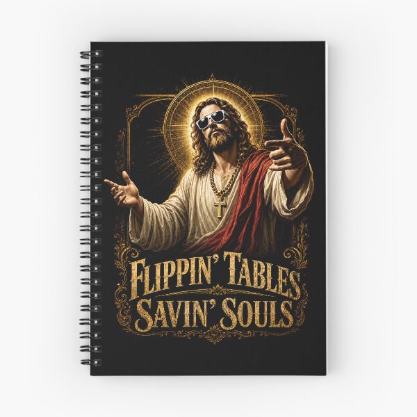 Item preview, Flippin Tables Savin Souls Cool Jesus Humor designed and sold by Victor Shadehorn.