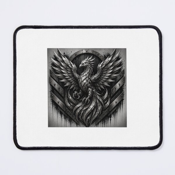 Item preview, Steel Phoenix – Industrial Metal Phoenix | Cyberpunk Mechanical Phoenix Art designed and sold by SteelCoat Studio.