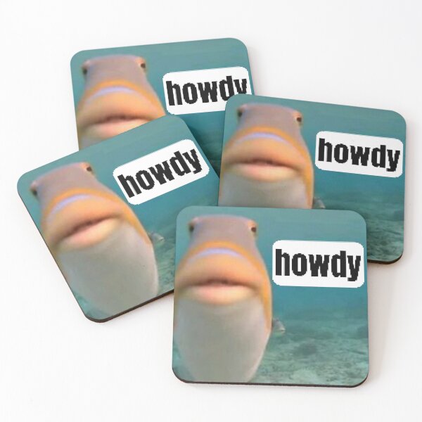 Item preview, howdy meme fish designed and sold by TshirtzMax.