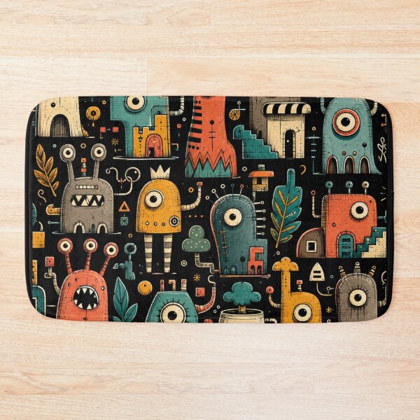 Item preview, Whimsical Monster Pattern designed and sold by Thor-stone.