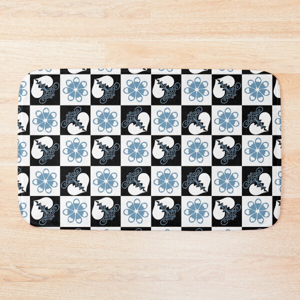 Item preview, Broken Hearts and Love Tears Flowers on Checkers designed and sold by Digitalmyth's Designs.
