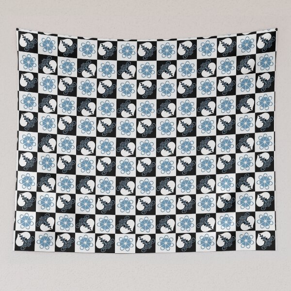 Item preview, Broken Hearts and Love Tears Flowers on Checkers designed and sold by Digitalmyth's Designs.
