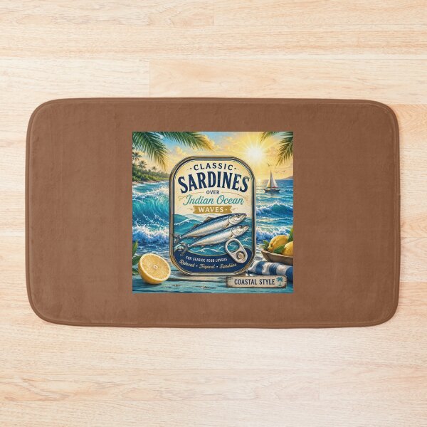 Item preview, Tropical Ocean Sardines Retro Maritime Design designed and sold by annenambiro.