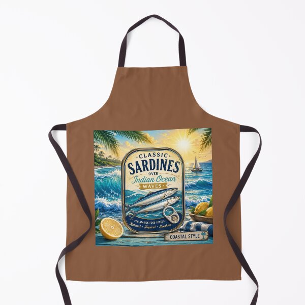 Item preview, Tropical Ocean Sardines Retro Maritime Design designed and sold by annenambiro.
