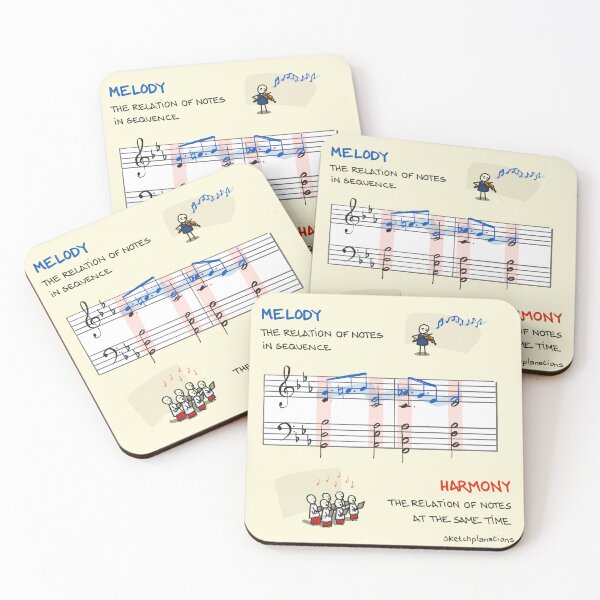 Item preview, Melody and Harmony designed and sold by Sketchplanations.