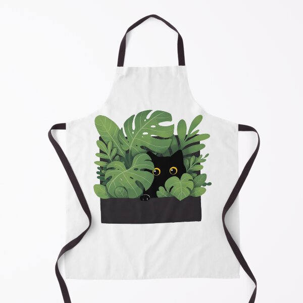 Item preview, Cat hiding in lush green foliage designed and sold by PurrfectHome.