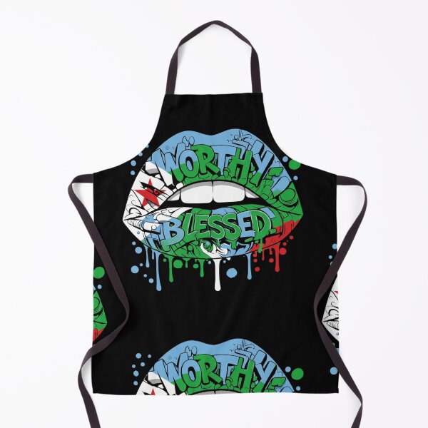 Item preview, North Blessed – Djibouti Graffiti Lips Street Art designed and sold by DjibProp.