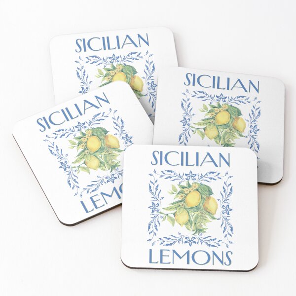 Item preview, Sicilian lemons watercolor designed and sold by Rue Design Company.