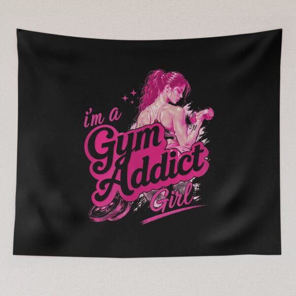 Item preview, Funny Gym Addict Girl Workout - Cute Fitness Motivation Aesthetic designed and sold by Digistore1221.
