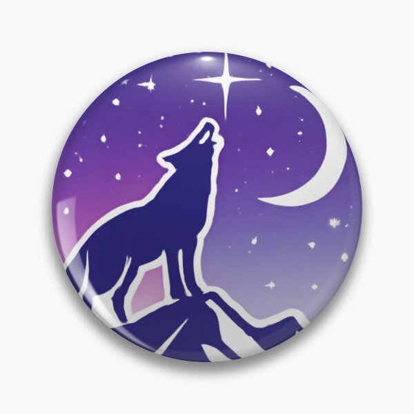 Item preview, Cosmic Wolf Howl Galaxy Silhouette designed and sold by AnamikaInRed.
