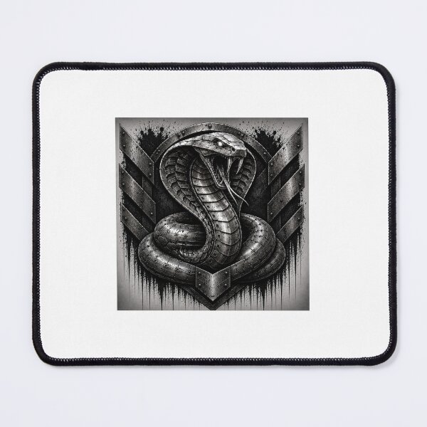 Item preview, Steel Cobra – Industrial Metal Cobra | Cyberpunk Mechanical Snake Art designed and sold by SteelCoat Studio.