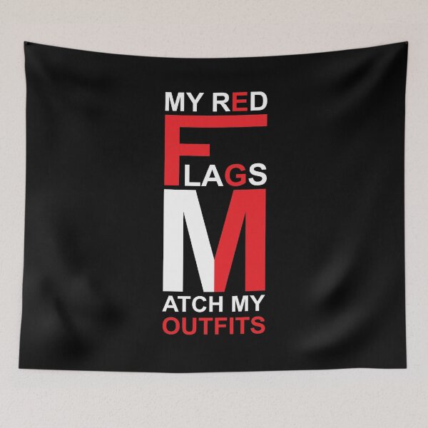 Item preview, Funny Red Flags Matching Outfit designed and sold by maniacdesignz11.