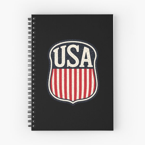 Item preview, USA flag badge label t-shirt design, stripes, red and white 127sm designed and sold by 127sm.