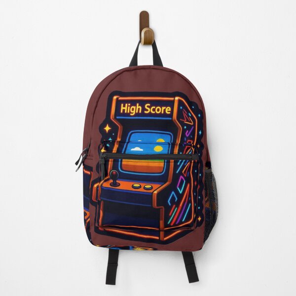 Item preview, Retro Arcade Machine High Score Sticker - Pixel Art 80s Gaming Decal designed and sold by GeekStickerLab.