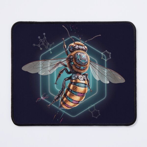 Item preview, Cybernetic Bee – Biomechanical Sci-Fi Insect Art designed and sold by PatsiRose.