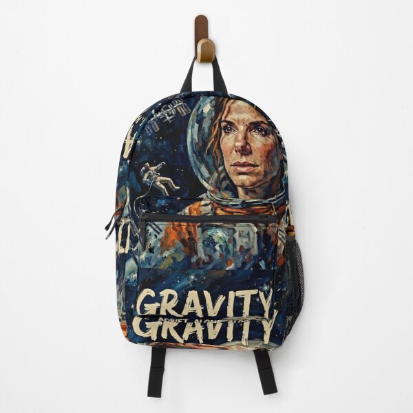 Item preview, Gravity Retro Sci-Fi Survival Drama Space Astronaut Suit Tribute Art Movie Poster designed and sold by Art's Diner.