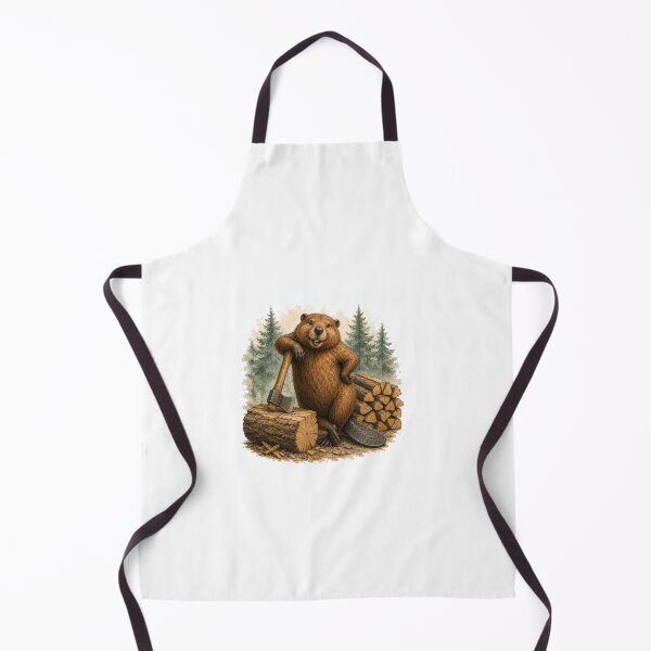 Item preview, Busy Woodworking Beaver Camping Cabin Lifestyle designed and sold by AQUILAKREO.