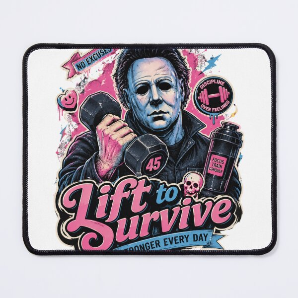 Item preview, Lift to Survive Funny Horror Gym Shirt - Halloween Fitness Gift designed and sold by Digistore1221.