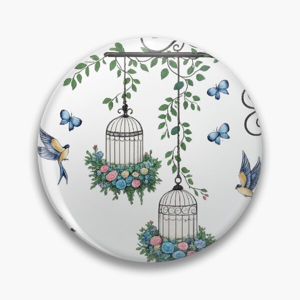 Item preview, Vintage Floral Birdcage Garden Decor designed and sold by Reshmakhan.
