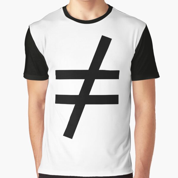 Inequality Symbol,  Math, #Inequality, #Symbol,  #Math, #InequalitySymbol,  #MathSymbol,  #InequalityMathSymbol Graphic T-Shirt