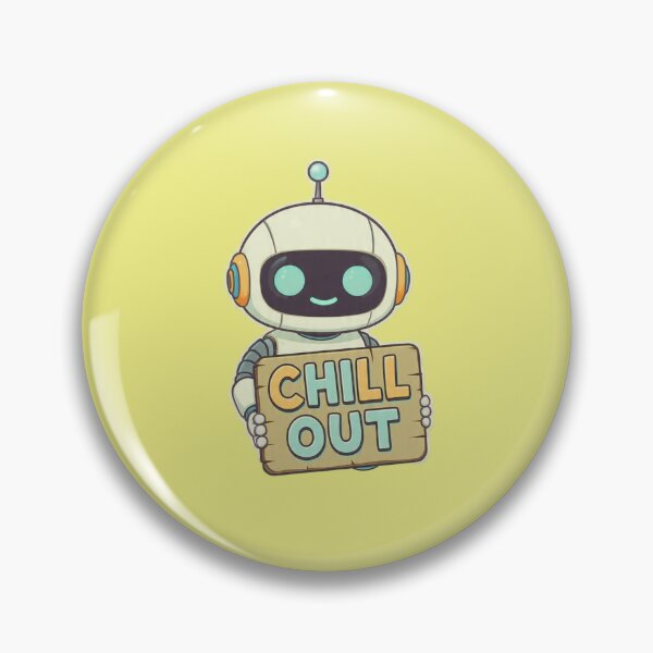 Item preview, Cute Chill Out Robot Sticker designed and sold by ThunderRed.