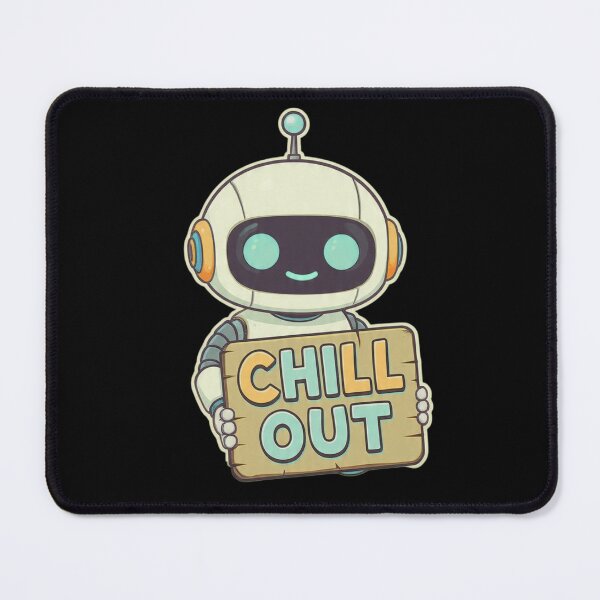 Item preview, Cute Chill Out Robot Sticker designed and sold by ThunderRed.