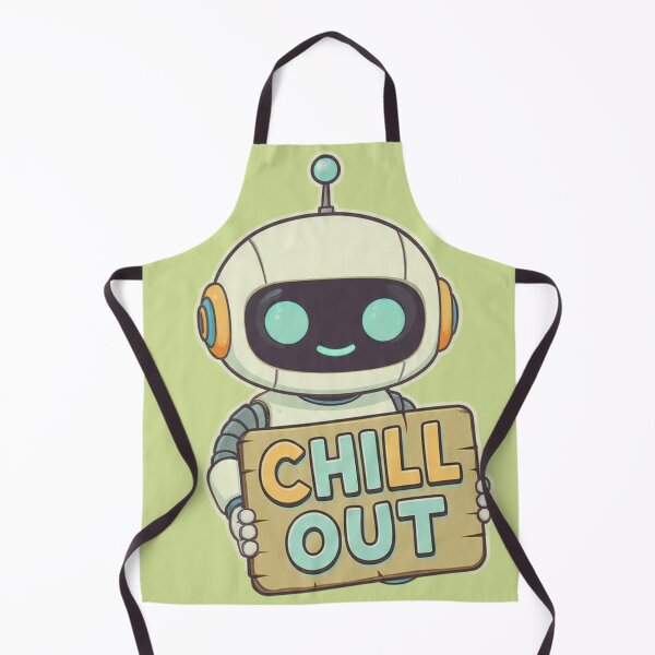 Item preview, Cute Chill Out Robot Sticker designed and sold by ThunderRed.