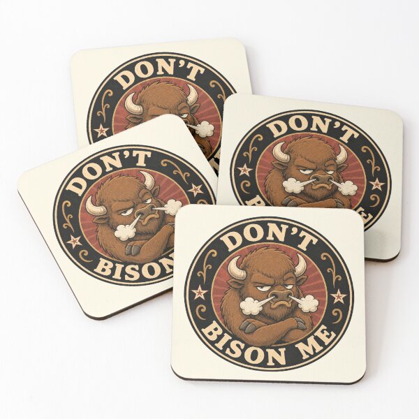Item preview, Don't Bison Me Funny Don't Boss Me Animal Pun Gift designed and sold by Anyshca.