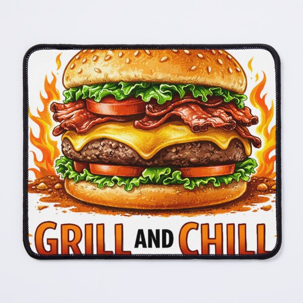 Item preview, Burger - Grill And Chill designed and sold by devonclemon.